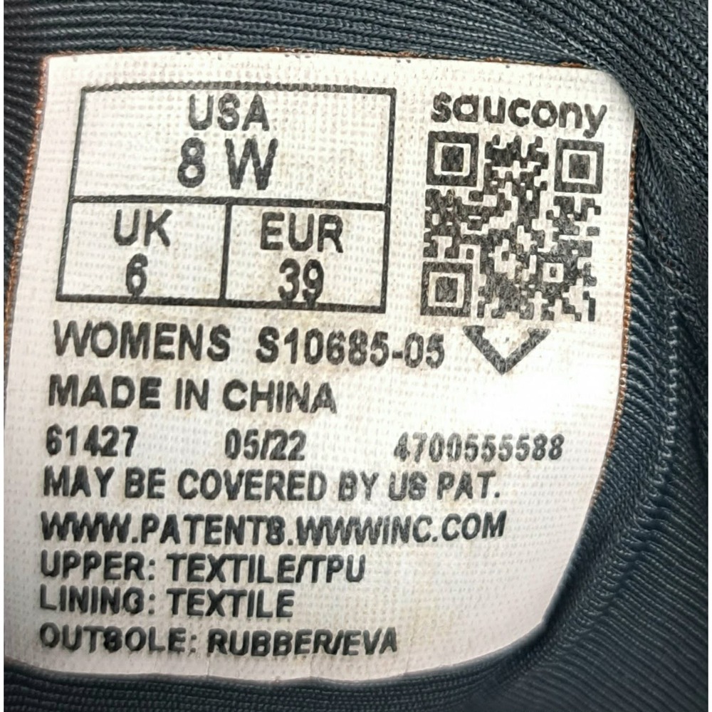 Saucony Womens Guide 15 S10685-05 Black Running Shoes Sneakers Size 8 W - Picture 11 of 11